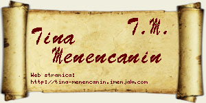 Tina Menenćanin vizit kartica